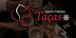 Imagem acessível: O card divulga a nova iniciativa do Núcleo das Mulheres (NM) do SINJUS-MG, "Sem Meias Taças". Em tons de preto e vermelho, a imagem ao fundo mostra uma fotografia escurecida de várias mãos segurando taças durante um brinde em uma saída em grupo. No topo, em letras brancas, está escrito “Novidade no NM”. Ao centro, aparece a identidade do evento, uma ilustração minimalista em traços em branco e vermelho vivo, representando uma mescla do perfil de uma mulher com uma taça de vinho. Na parte inferior, um quadro com bordas brancas apresenta as informações chamando para o evento no dia 18 de novembro, quarta-feira, às 19 horas, na Dona Asterias Cafeteria, localizada na Avenida Afonso Pena, 3355, bairro Serra, Belo Horizonte, MG. No rodapé, aparecem as logomarcas do SINJUS-MG e do Núcleo das Mulheres.
