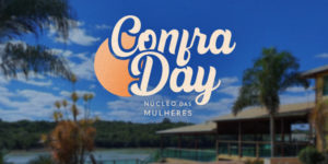 magem Acessível: As imagens divulgam o ConfraDay do Núcleo das Mulheres do SINJUS-MG, um evento de day use que será realizado no dia 8 de novembro (sábado), no D’Gerô Espaço e Eventos, em Contagem (MG). O material convida as participantes a aproveitar o dia conosco e orienta sobre as inscrições, que devem ser feitas por formulário até o dia 24 de outubro (sexta-feira), com vagas limitadas. O embarque e desembarque ocorrerão em frente à sede do SINJUS, em Belo Horizonte, às 7h30 e 17h30, respectivamente. O evento inclui almoço e show da Banda DiGala, das 15h às 17h, encerrando o convite com a mensagem: “Aguardamos sua presença!”