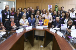 Representantes da CSPB em visita aos Ministérios das Mulheres e da Cultura.