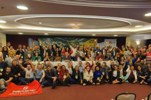 dezenas de lideranças sindicais de todo o País presentes no evento da CSPB